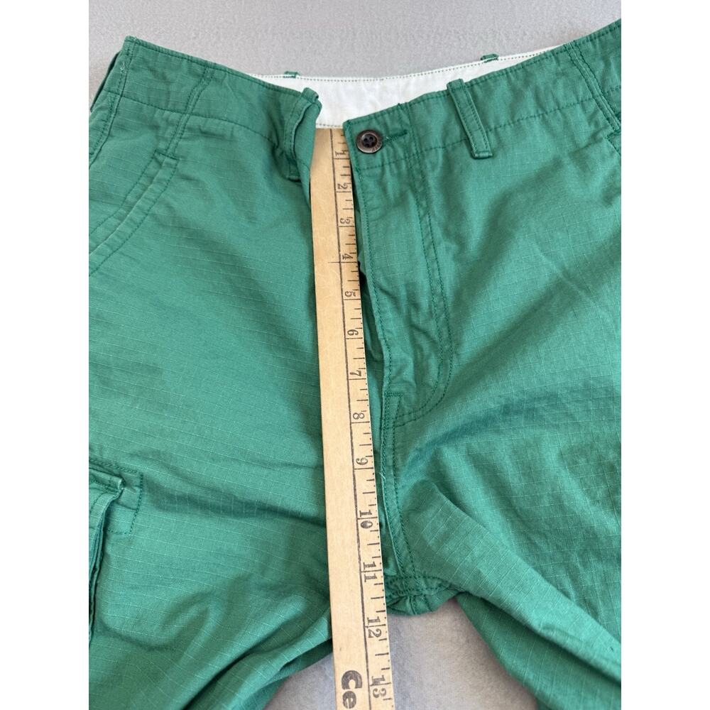 Levi’s Kelly Green Cargo Shorts Mens 32 Ripstop Cotton Relaxed Fit - Picture 6 of 13